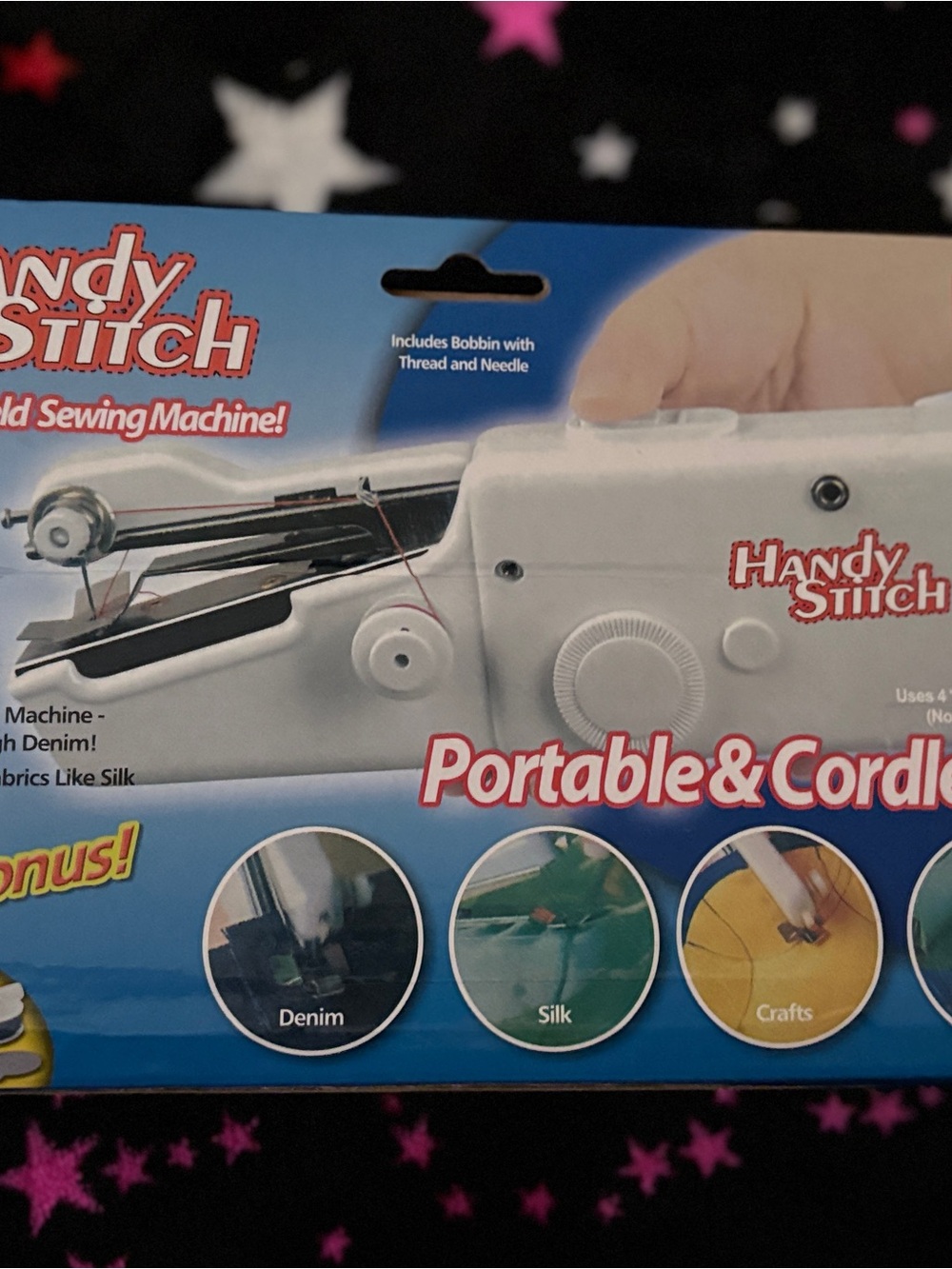 Handy Stitch Portable & Cordless Sewing Machine - White